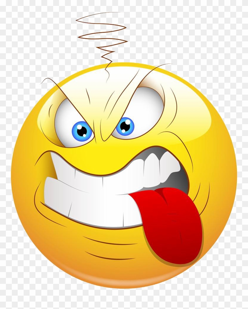 Smiley Face Aggression Clip Art - Smiley #757186