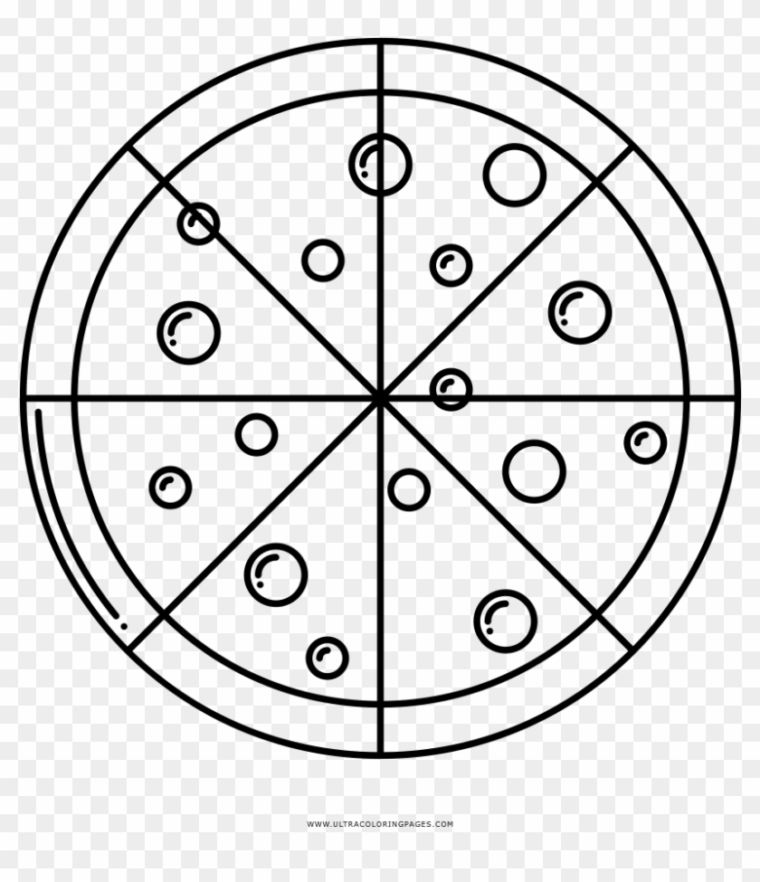 Pizza Comida Chatarra Dibujos Para Colorear / Kawaii