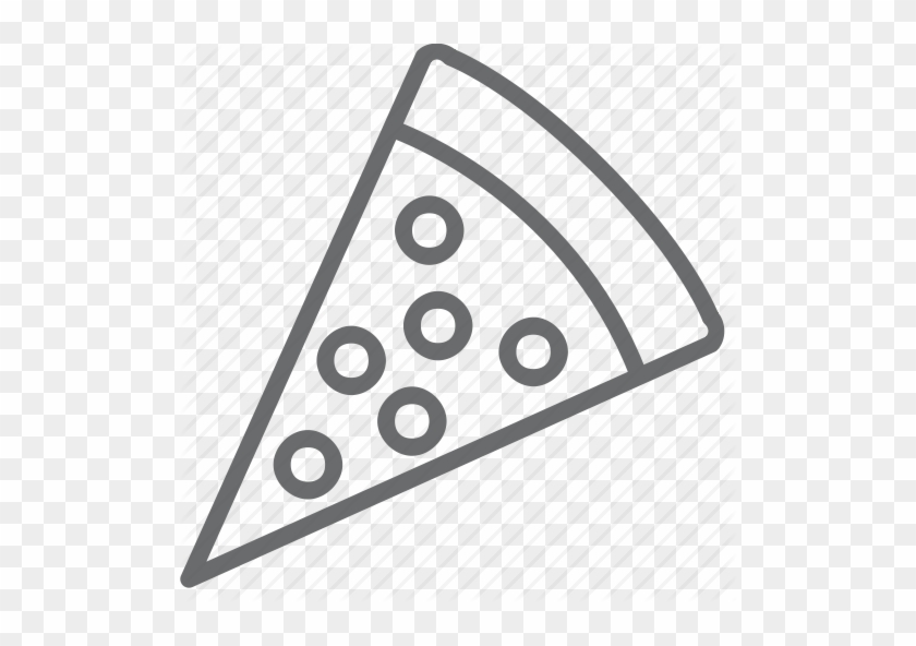 Pizza Slice Outline 211634 - Outline Image Of Pizza Slice #757194