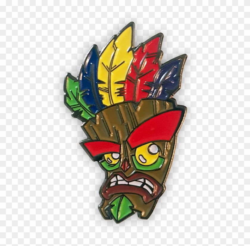 Crash Aku Aku Mask Pin Badge - Aku Aku #757254