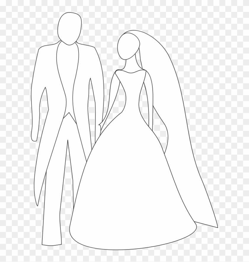 Bride And Groom - Bride And Groom Clipart #757317
