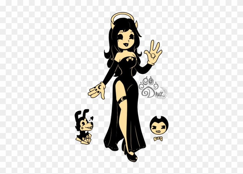 Clasic Cartoon Performance Bendy Alice Angel Stock Vector (Royalty Free)  1932765596