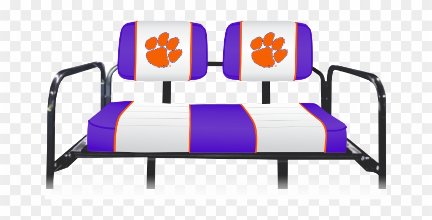 M&m Rear Seat Covers - Clemson Tigers Jumbo Tailgate & Mascot Peel #757546