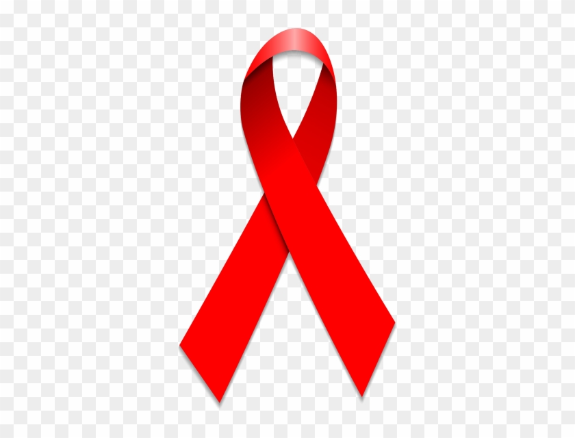 Aids Red Ribbon Vector Download - Aids Ribbon Transparent Background #757669