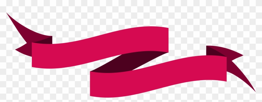 Pink Ribbon Ornament Vector - Vector Banner Ribbon Hd Png #757690