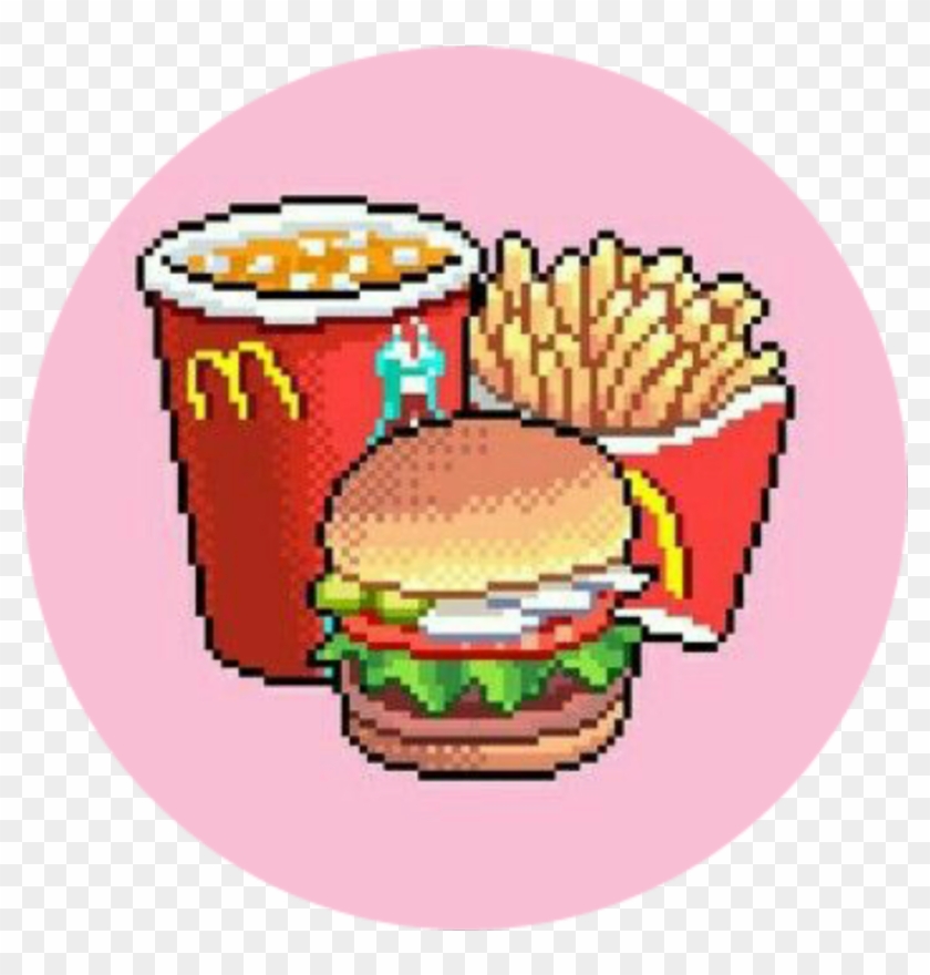 Fastfood 8bit Fries Kawaiisticker - Aesthetic Wallpaper Food #757740