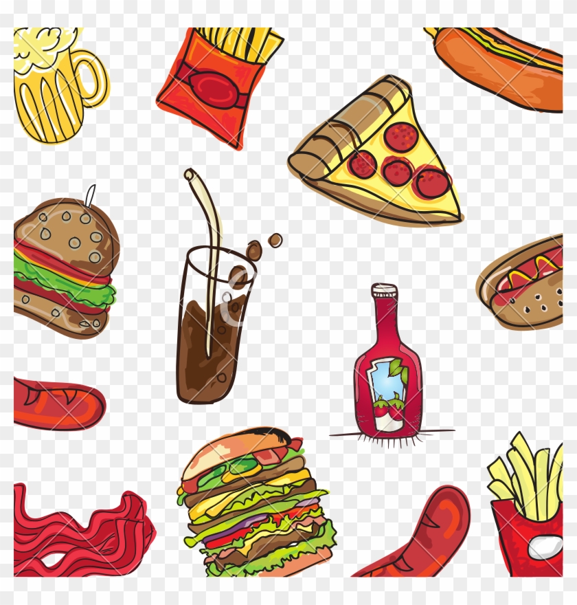 Fast Food Background - Food - Free Transparent PNG Clipart Images Download