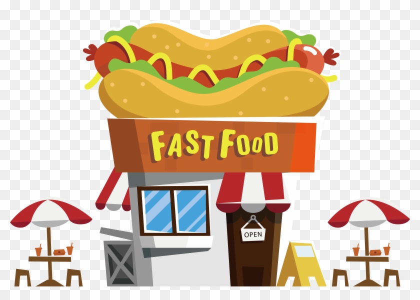 Hot Dog Fast Food Restaurant Buffet - Fast Food Restaurant Png #757772
