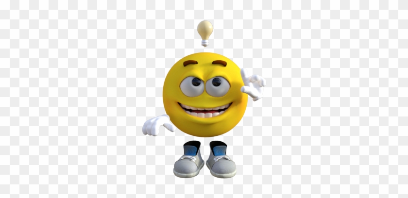 Emoticon Guy Idea, Emoticon, Guy, Idea Png And Psd - Herr Brainy Das Dieses Emoji Lieben Zu Denken Runde #757854