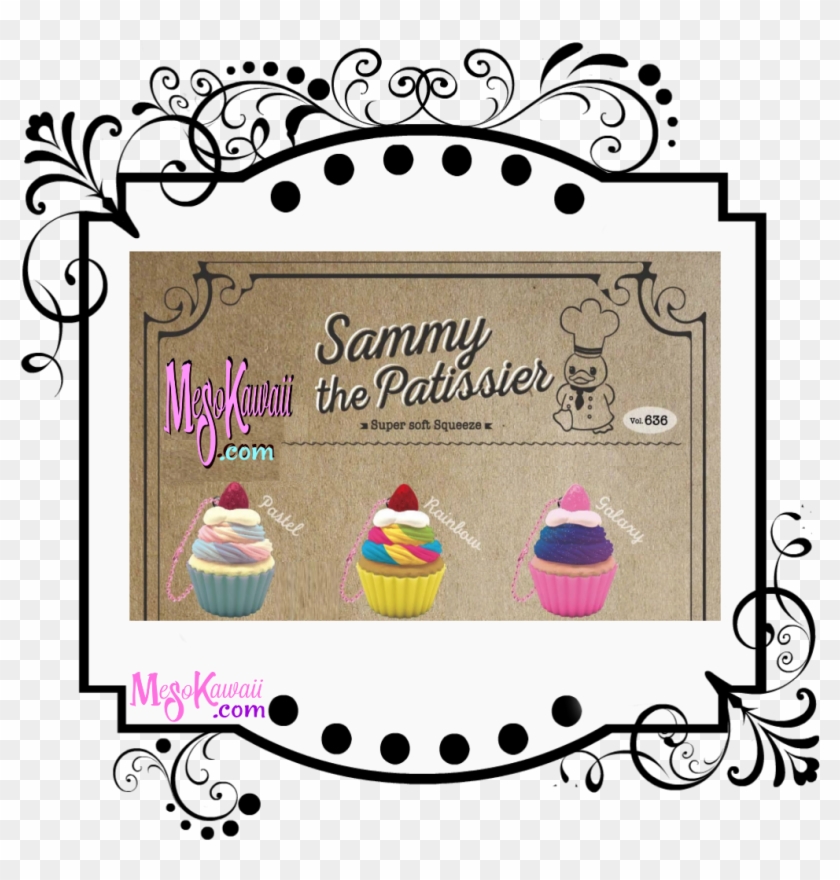 Sammy The Patissier Colorful Cupcake Squishy - Squishy Puni Maru Monkey #757907