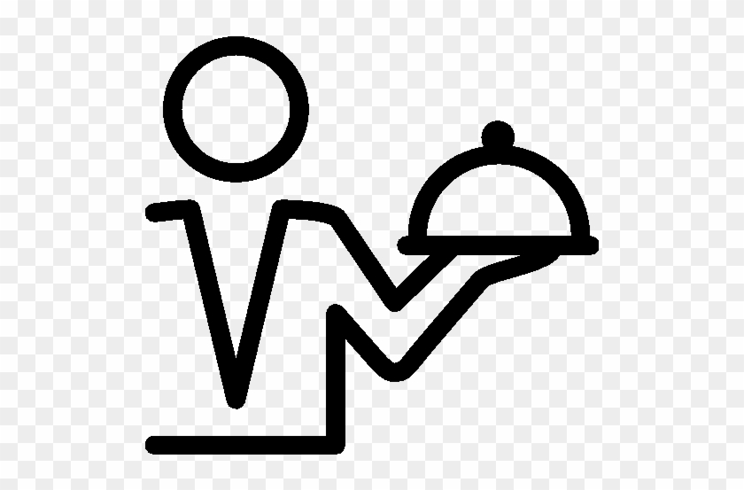 Food Waiter Icon - Waiter Symbol #757948