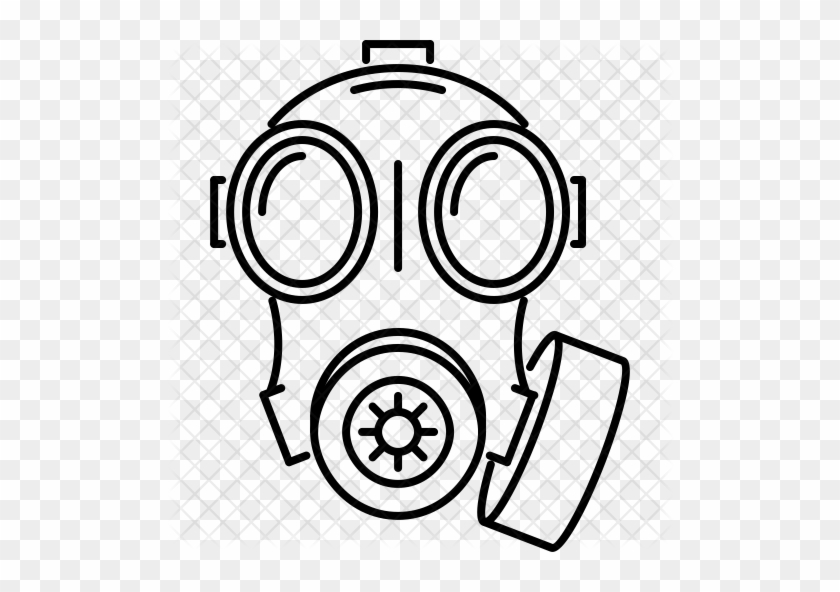 Gas Mask Icon - Gas Mask #758207