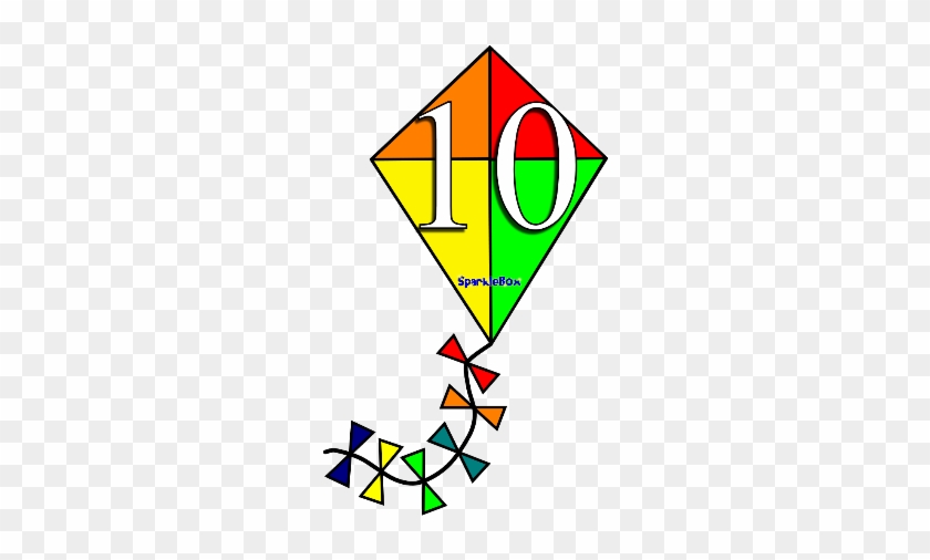 Number Kites 10s To 100 - Triangle #758215