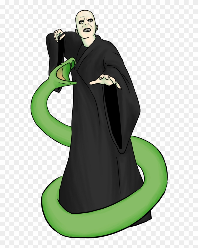 Voldemort And Nagini By Yuett - Voldemort E Nagini Fan Art #758237