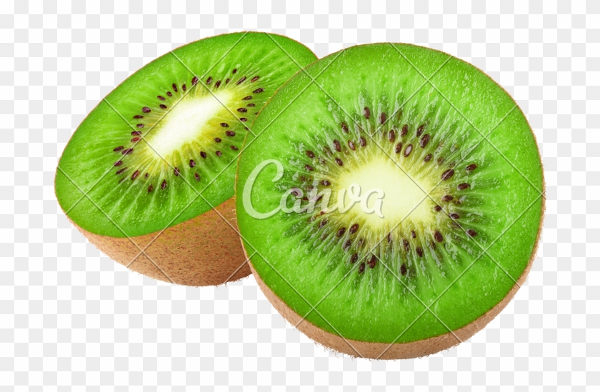 Isolated Kiwi Fruit Cut In Halves - Kiwi Cut Open No Background #758254