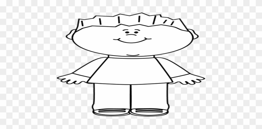Boy Clip Art Little Black And White - Boy And Girl Clip Art Black And White #758259