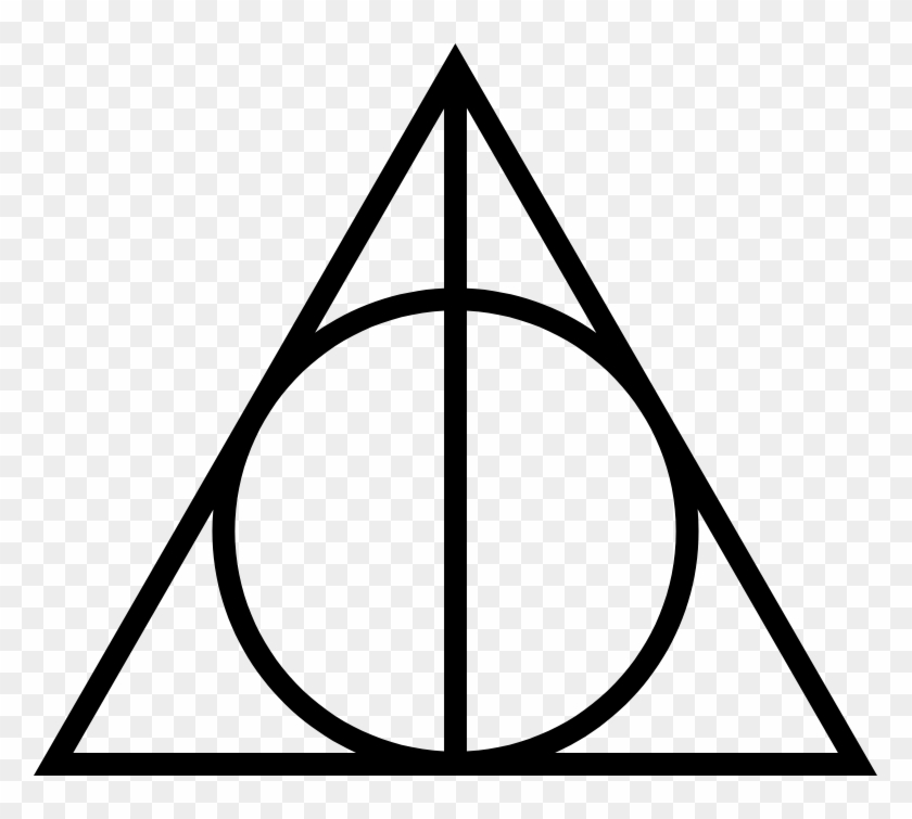 28 Collection Of Harry Potter Scar Clipart - Harry Potter Deathly Hallows Symbol #758290