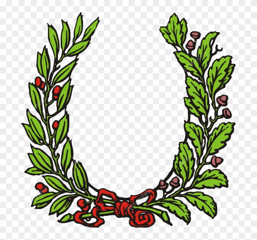 Laurel Wreath Bay Laurel Olive Wreath Clip Art - Laurel Wreath #758323