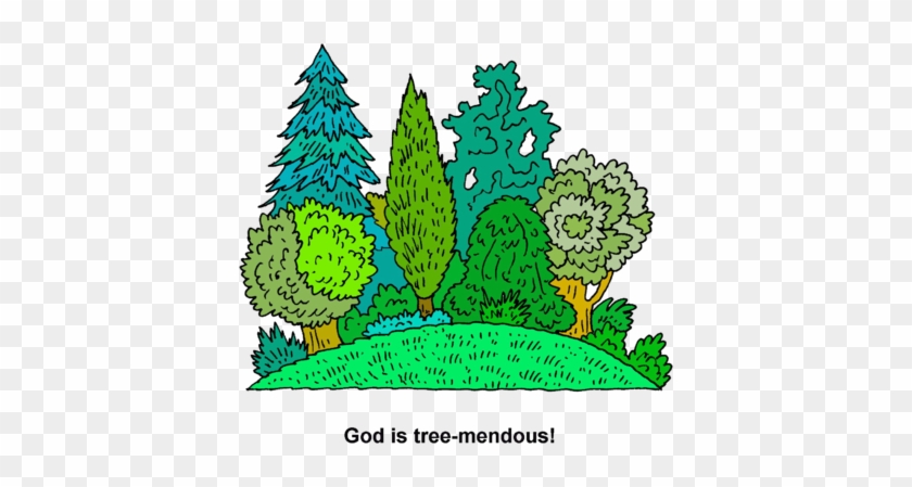 Grove Clip Art - God Created Trees Clipart #758382