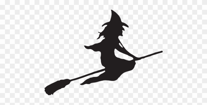 Witch On Broom - Halloween Witch With Broom #758385