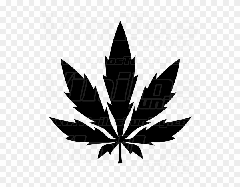 Marihuana 01 - Vinilostuning - - Weed Tattoo Black #758394