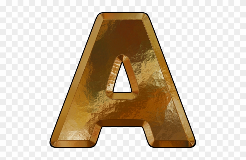 Presentation Alphabet Set - Letter In Gold Leaf Png #758410