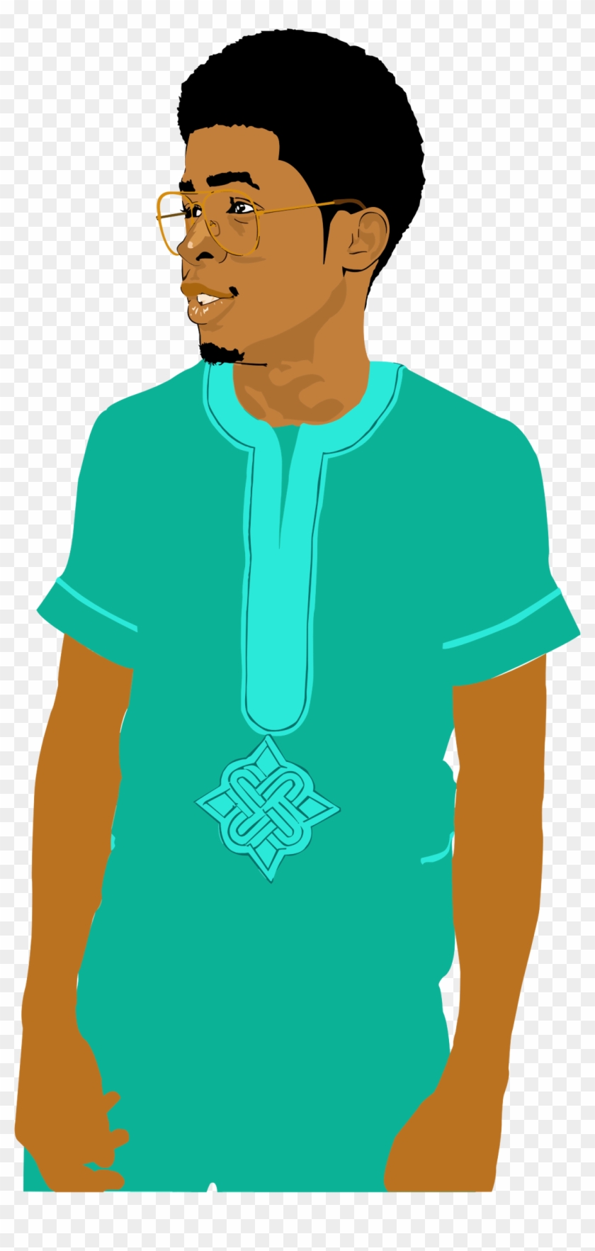 Young Black Man - Black Man Clipart #758715