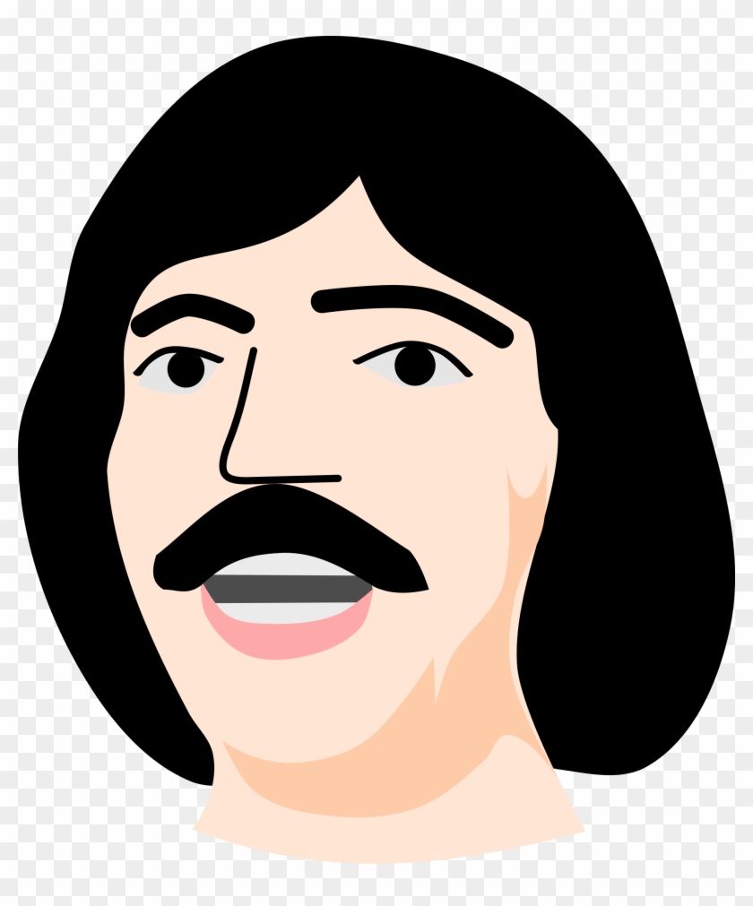 Big Image - Man With Moustache Cartoon #758717