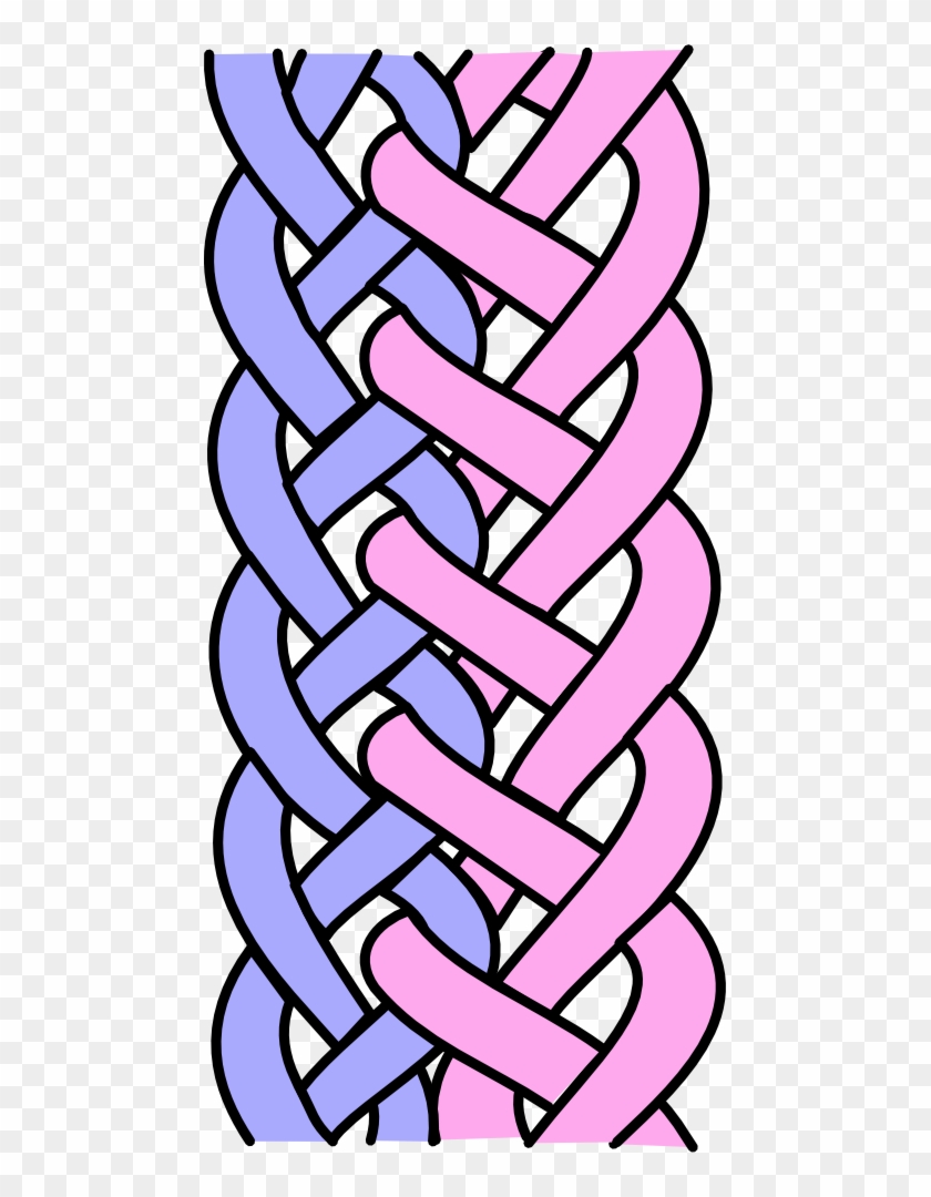 Interlocked Braid Graphic - French Braid #758892