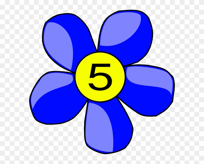 Blue Flower Clip Art - Flowers Clip Art Blue #758898