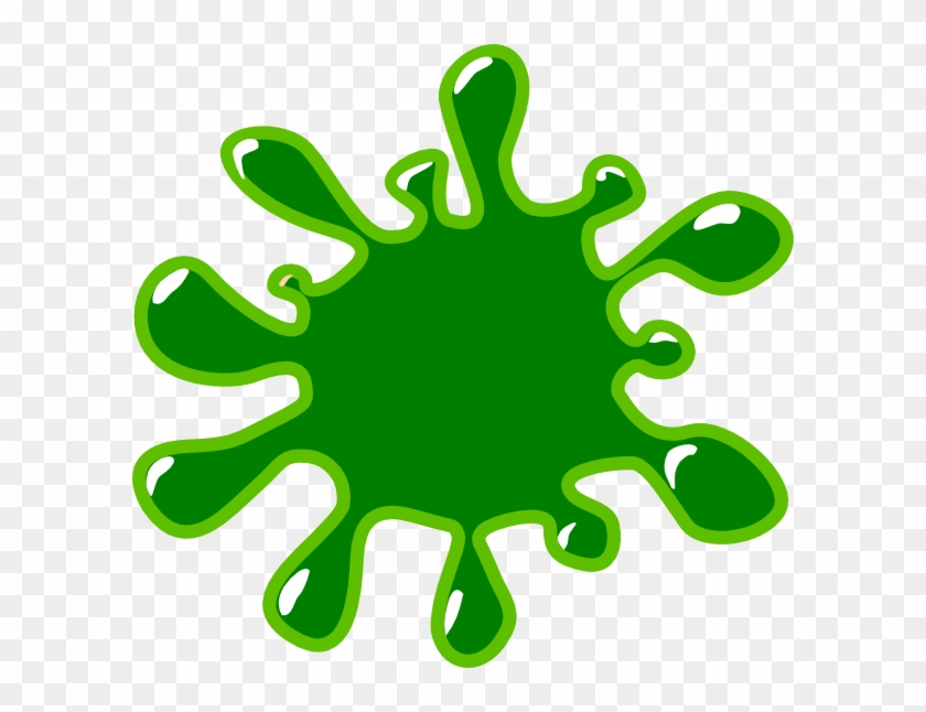 Green Paint Splatter Clipart - Green Clipart #758955