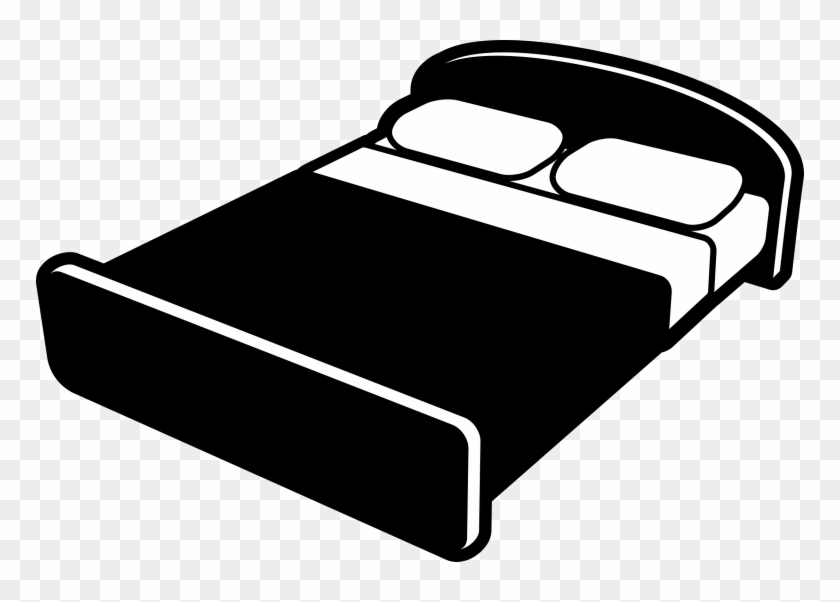 Bed 6 Clip Art At Clker Com - Black Bed Clipart #758980