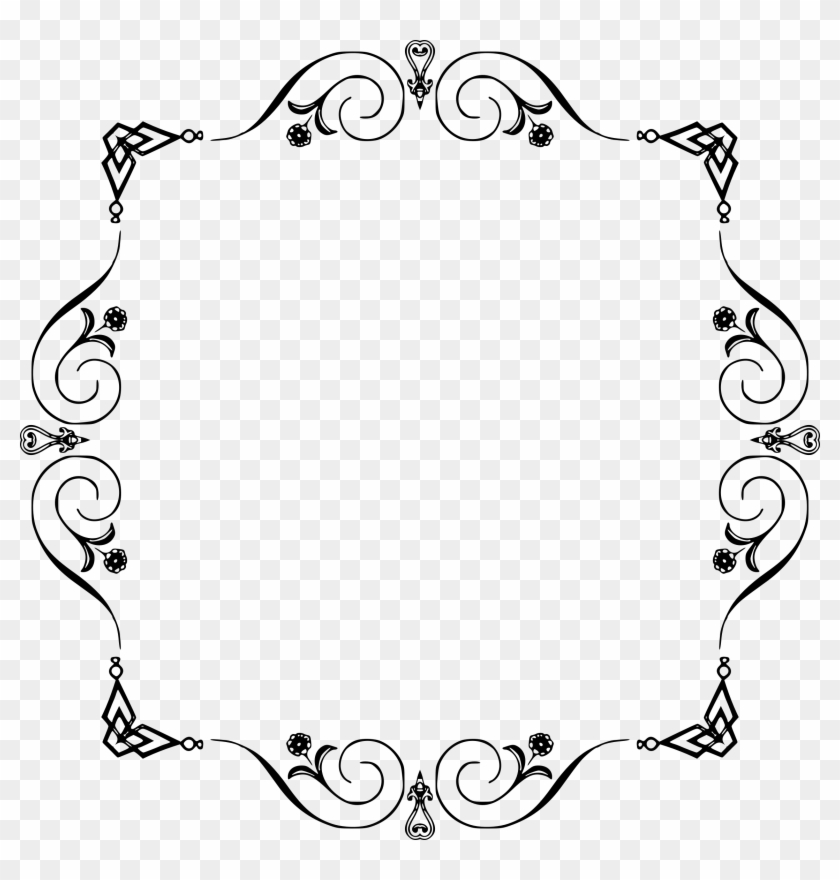 Big Image - Elegant Border Frame Png #759043