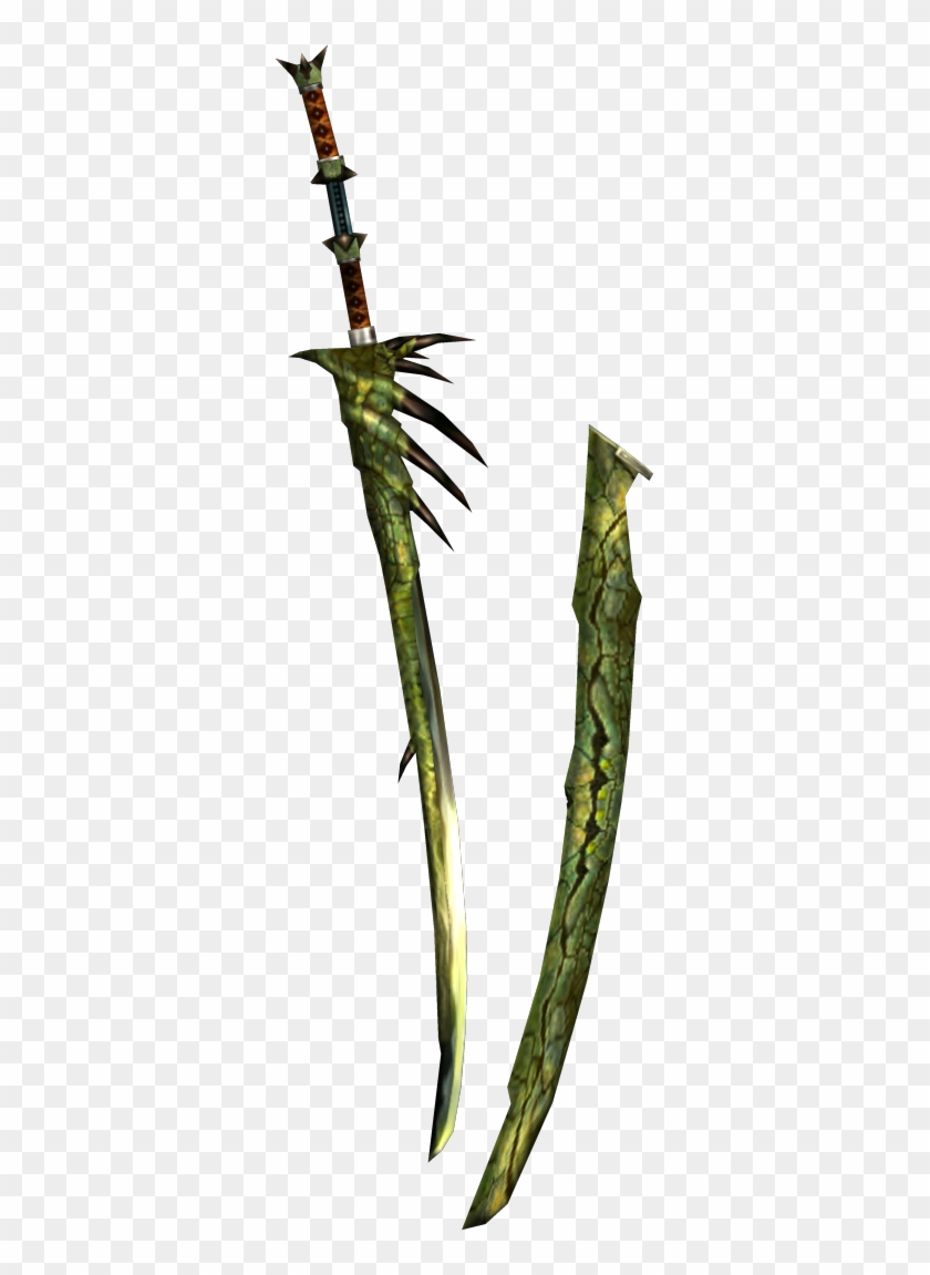 Weapon462 - Monster Hunter World Wyvern Blade Leaf #759218