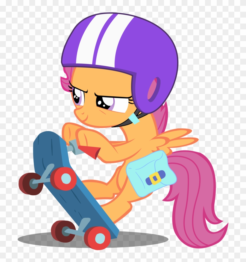 My Little Pony Friendship Is Magic Applejack Likes - Mlp Scootaloo On Scooter #759248