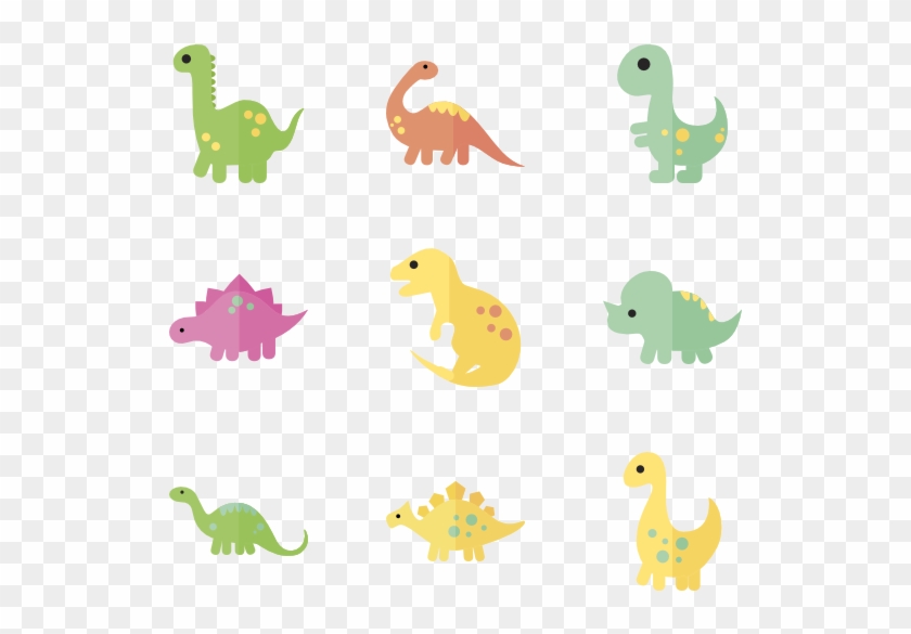 Dinosaur Set 30 Icons - Dinosaur Png #759518