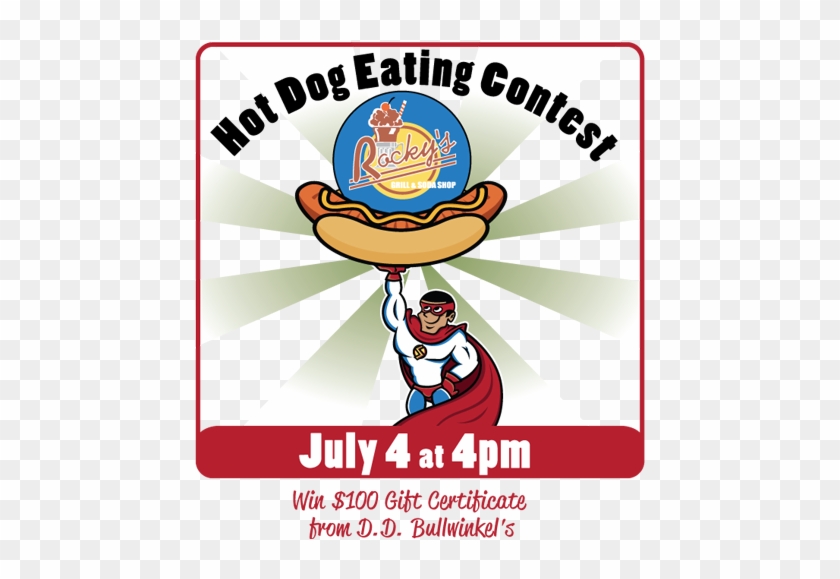 Winner Receives A July 4 Hot Dog Contest - Hot Dog Eating Contest Logo #759659