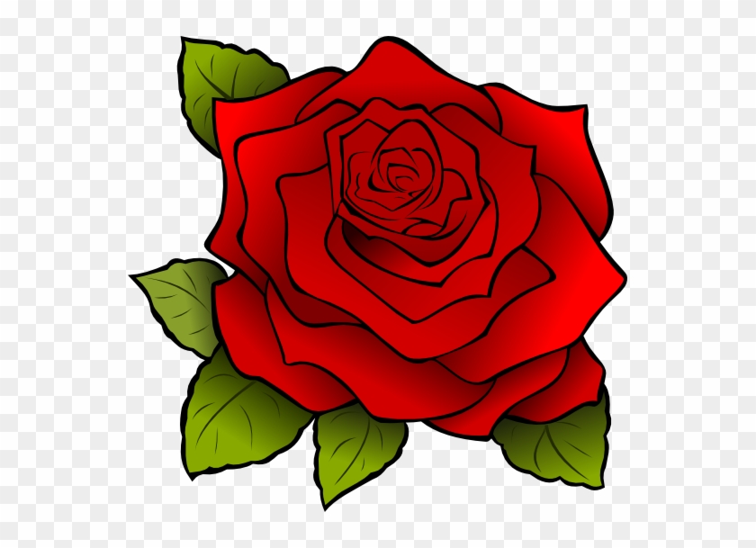 Free Large Red Rose Clip Art - Rose Clipart #759765