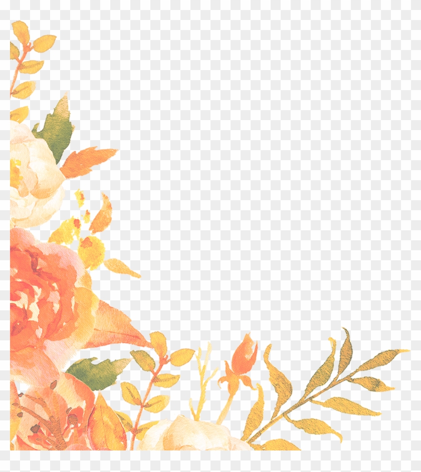 Orange Flower Border Png #759808