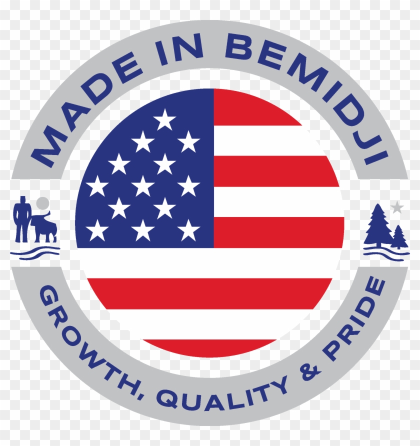 Made In Bemidji Iploca Logo - Circle Usa Flag #759809