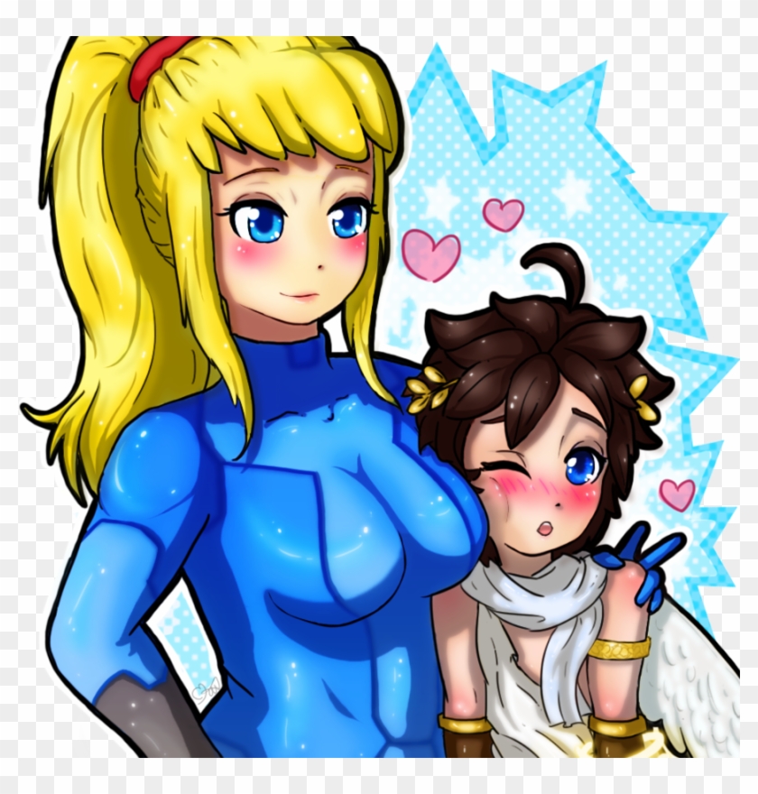 Y Samus Clipart - Zero Suit Samus And Pit #759828