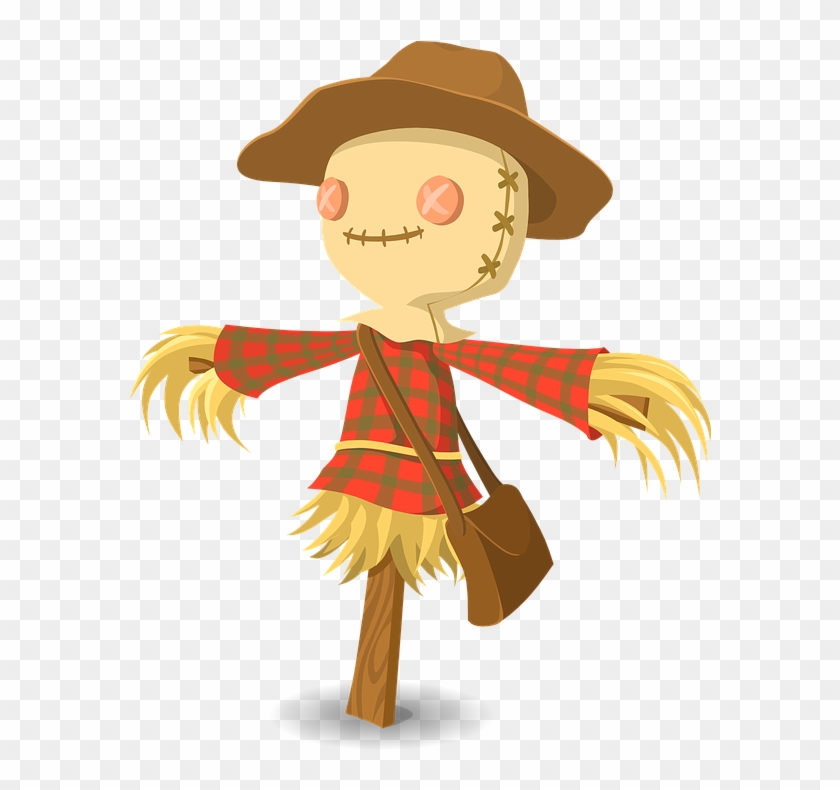Cowboy Halloween Cliparts 23, Buy Clip Art - Cartoon Scarecrow #759983