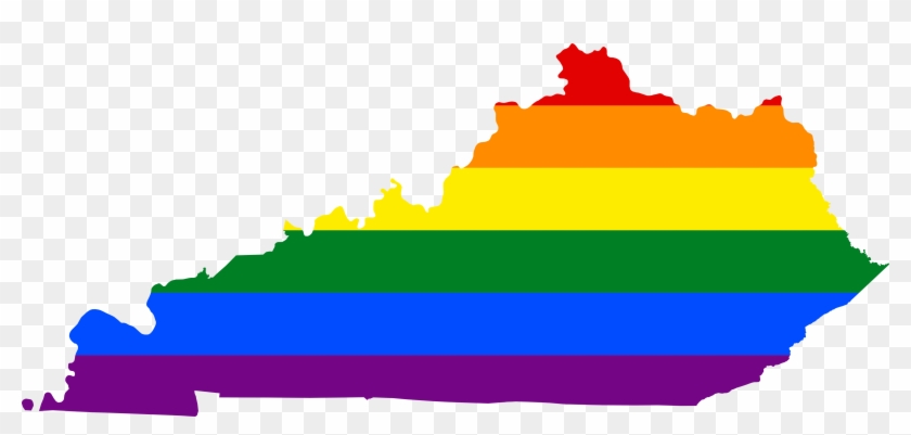 Lgbt Flag Map Of Kentucky - Colleges In Kentucky Map #760162