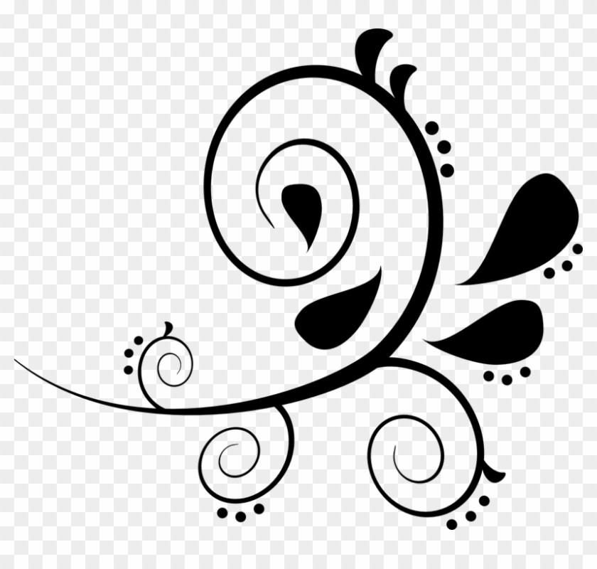 Flourish Clip Art At Clker Com Vector Clip Art Online - Free Paisley Clip Art #760187