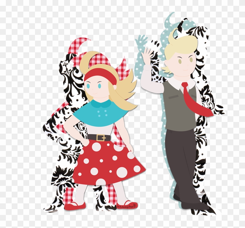 Edea And Ringabel 50's Fashionaaabluh By Beccaphant - Cartoon #760559