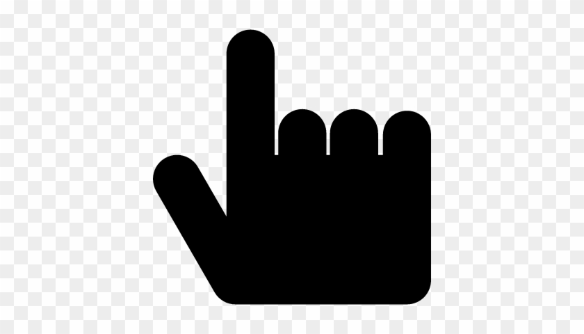 Black Hand Pointing Up Vector - Arrow #760562