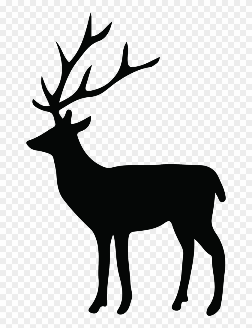 Pin Free Deer Head Silhouette Clip Art - Deer Silhouette Png #760627