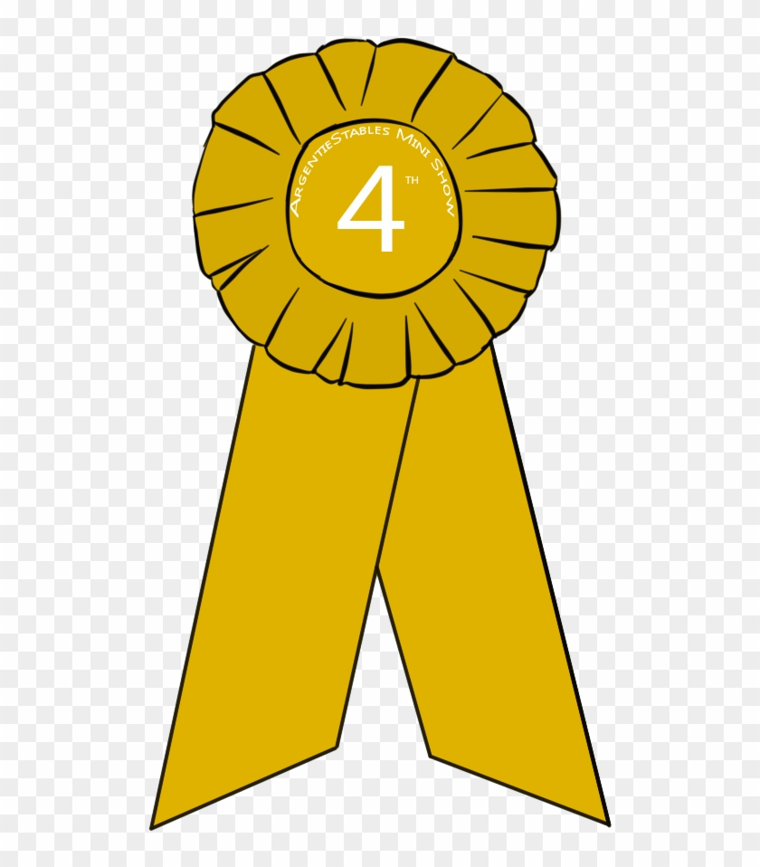 4th Place Ribbon Clipart - 4th Place Ribbon Clipart #760908