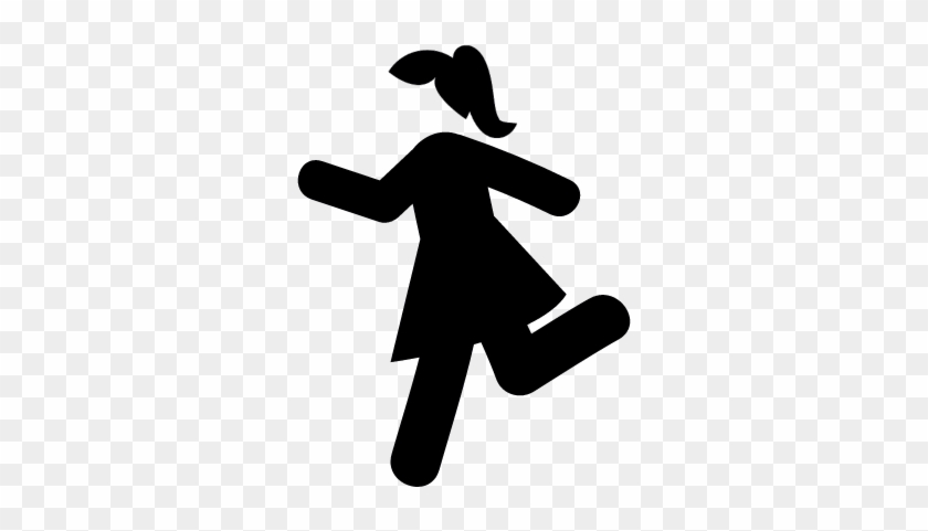 Running Girl Vector - Woman Run Icon #761075