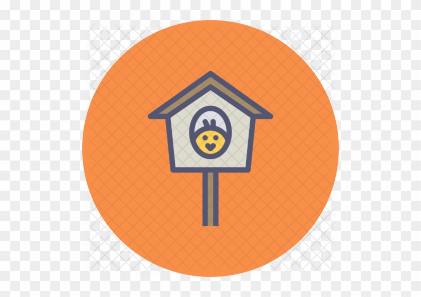 Birdhouse Icon - Circle #761150
